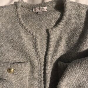 J.Crew Odette XS sweater lady jacket gold  buttons
